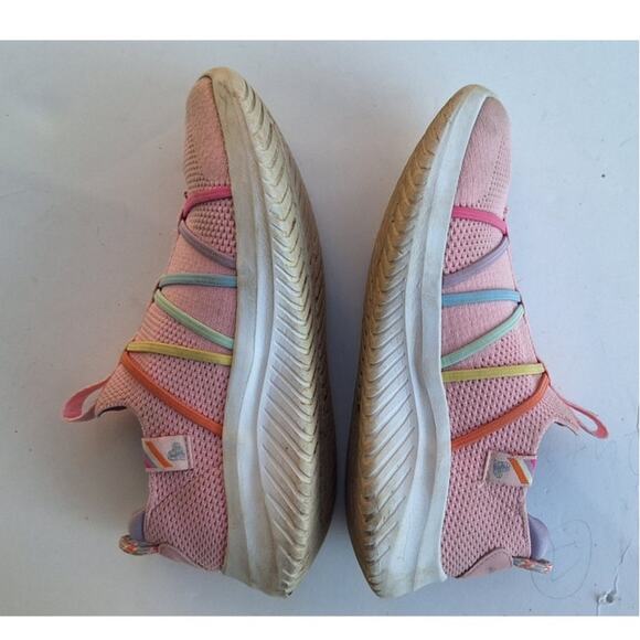 Skechers Girls Ultra Flex Rainbow Slip on Sneakers Casual Shoes Pink Size 13.5 - Picture 5 of 8